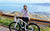 The author paused during a bike ride on Mount Donden, Sado Island, Japan