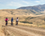 Women going up hill
