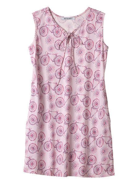Benares Bicycle PJ V-Nighty in color || Pink