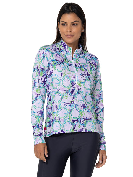 Terry Sunblocker Bike Jersey in color || Lavender Trails