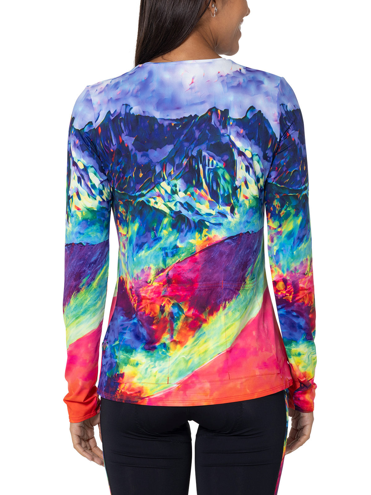 Terry Soleil Flow Long Sleeve Bike Top in color || Prismatic Peaks