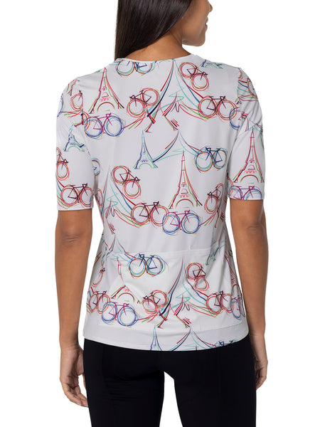 Terry Soleil Flow Short Sleeve Bike Top in color || Parisienne