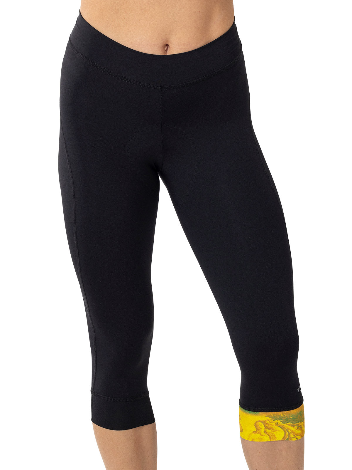 Terry Peloton TDF Bike Capri in color || Black | Golden Goddess