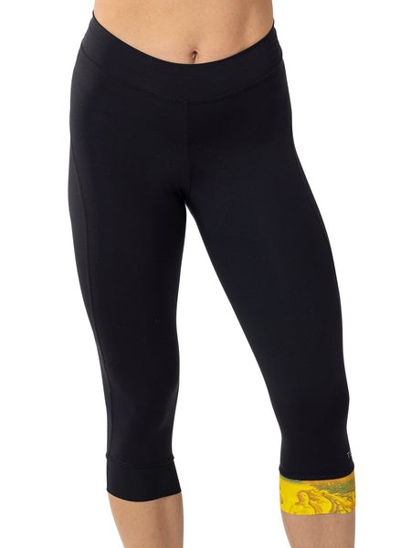 Terry Peloton TDF Bike Capri in color || Black | Golden Goddess