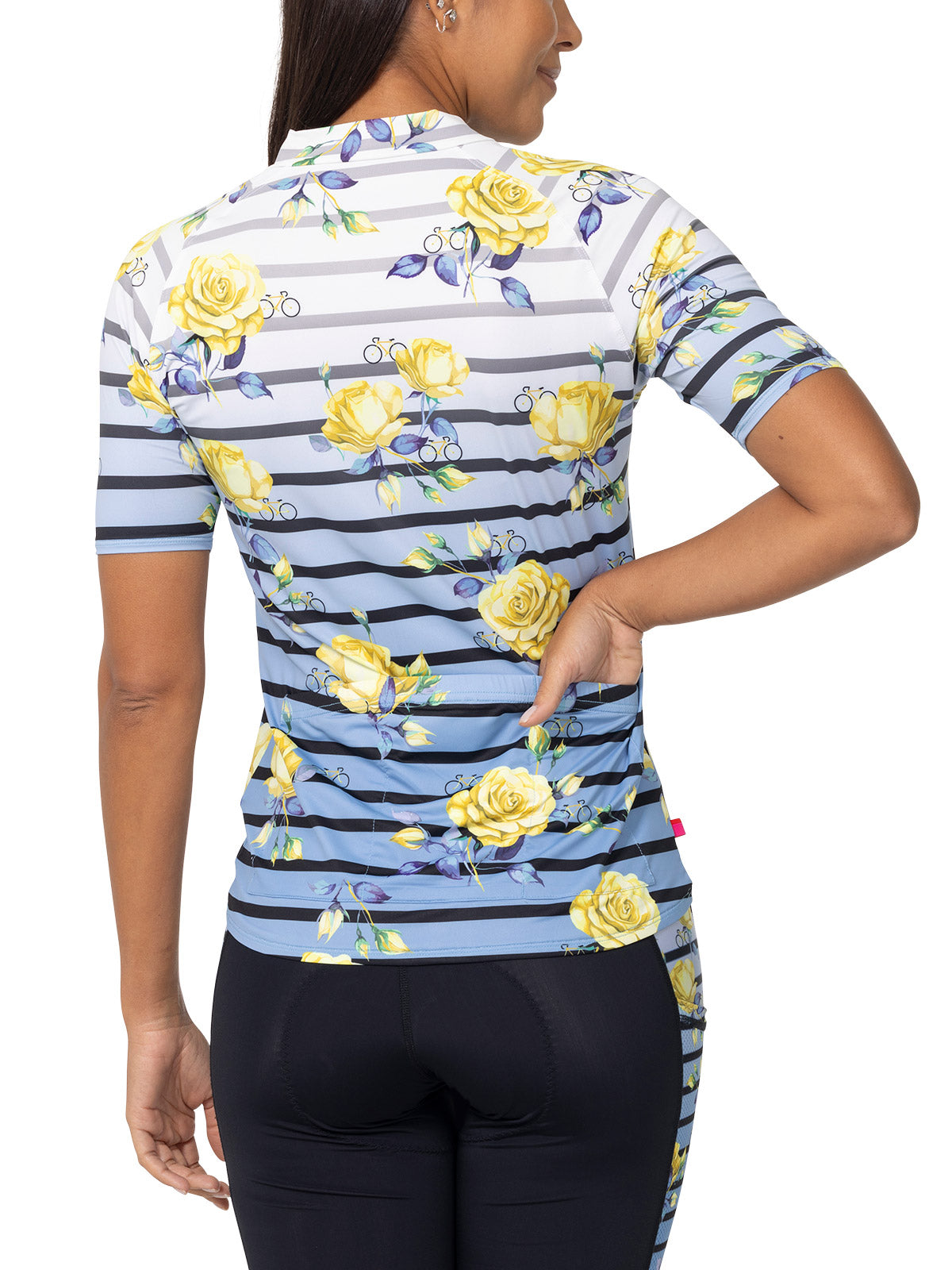 Terry Soleil Short Sleeve Bike Jersey in color || French Stripe