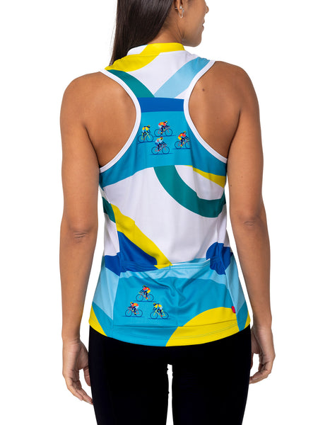 Terry Sun Goddess Bike Jersey in color || Finish Line