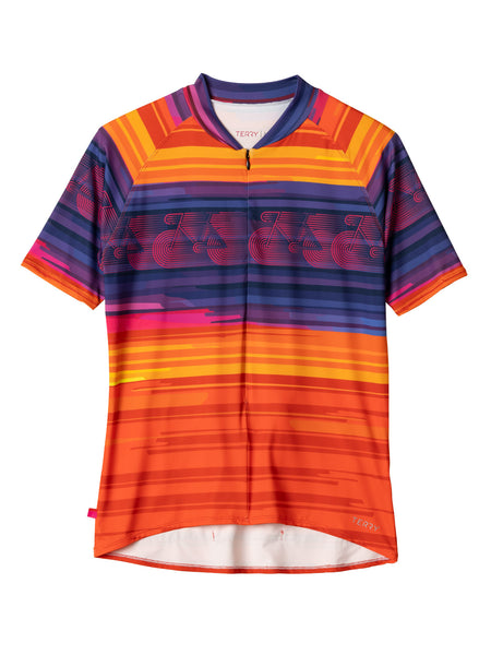 Terry Soleil Short Sleeve Bike Jersey in color || Horizoom