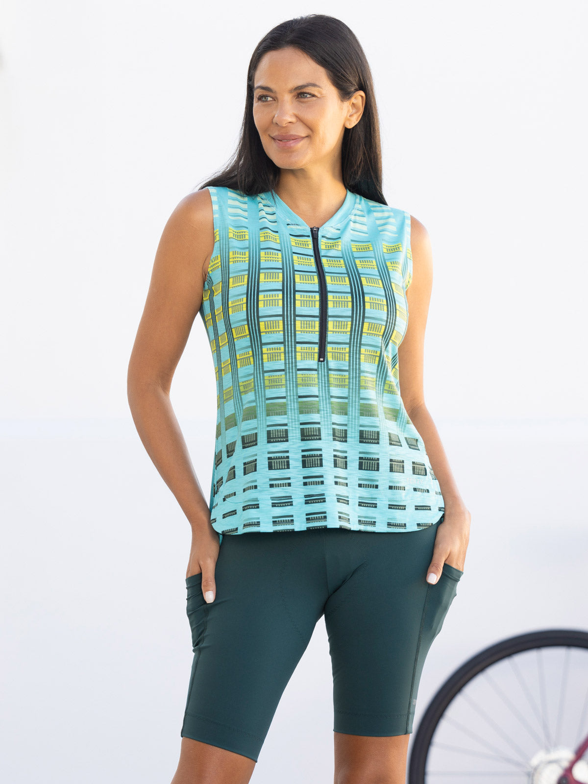 Terry Wayfarer Sleeveless Bike Top in color || Uncaged