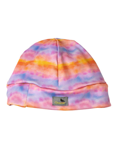 Choucas Glide Lite Under Helmet Ponytail Beanie in color || Sunrise Side