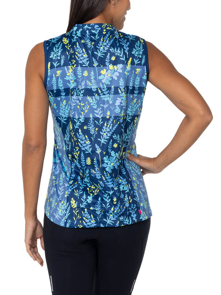 Terry Breakaway Mesh Sleeveless Bike Jersey in color || Lavender Stripes
