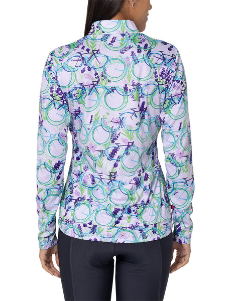 Terry Sunblocker Bike Jersey in color || Lavender Trails