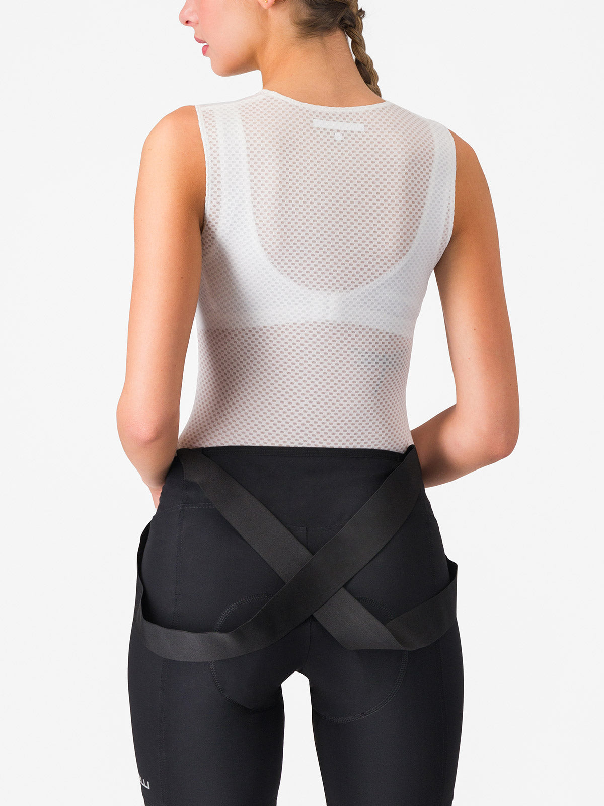 Castelli Pro Mesh Sleeveless Baselayer in color || White