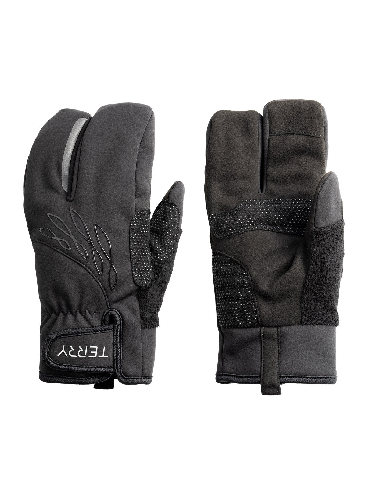 Terry Windshear Bike Lobster Mitts in color || Black