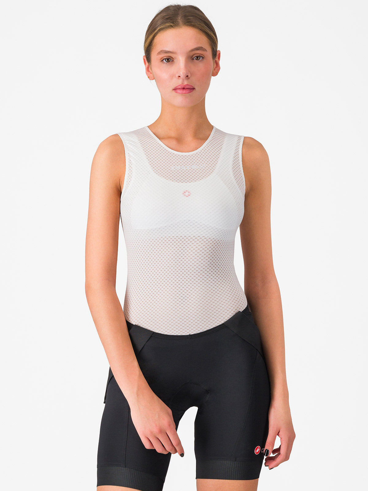 Castelli Pro Mesh Sleeveless Baselayer in color || White