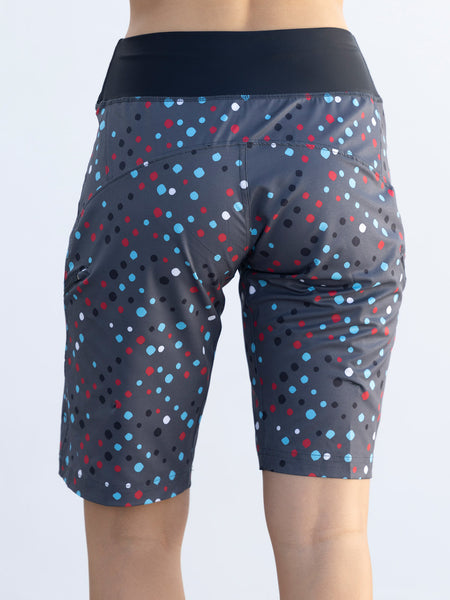 Zoic Bliss Novelty 11 Unpadded Baggy Short in color || Shadow Dot
