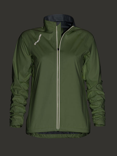 Showers Pass Cloudburst Bike Jacket in color || Pear