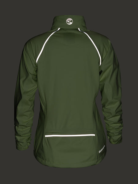 Showers Pass Cloudburst Bike Jacket in color || Pear