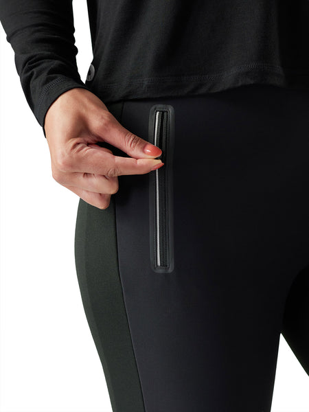 Active Fleece Unpadded Wind Pant || Black