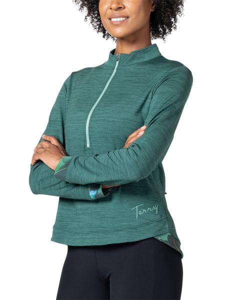 Terry Tulip Bike Jersey in color || Heather Forest