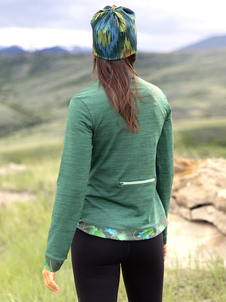 Terry Tulip Bike Jersey in color || Heather Forest