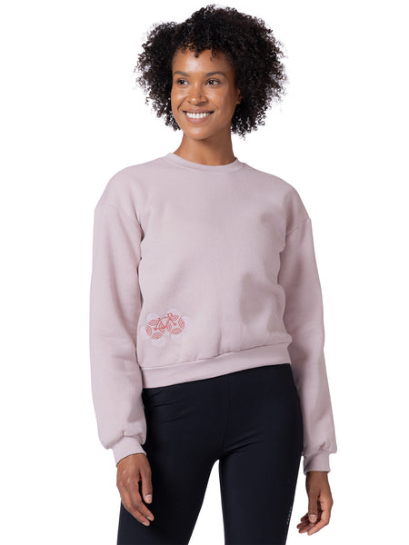 Terry Optibike Crewneck Sweatshirt in color || Pink