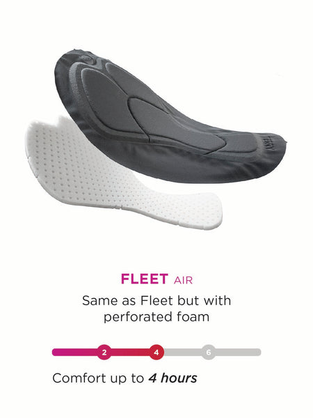 Fleet Air padded chamois in Soleil Bike Capri || all-colors