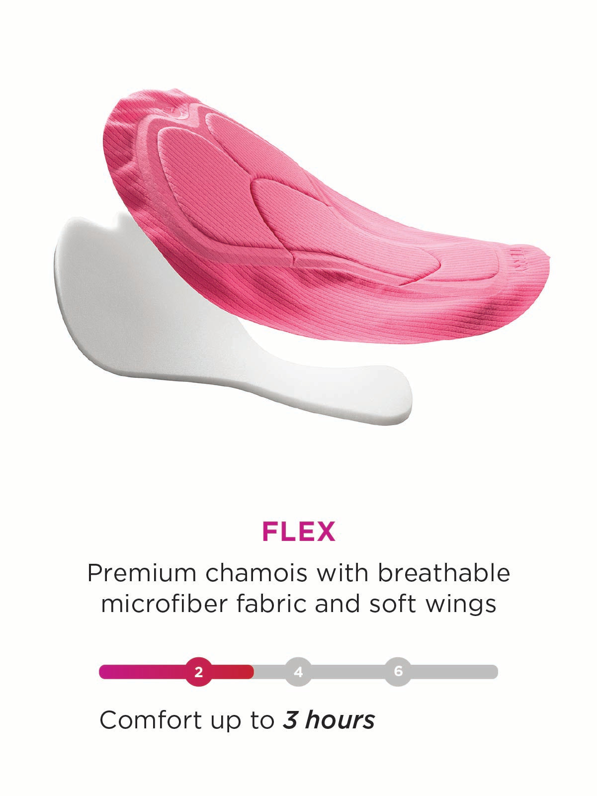 Flex padded chamois in Coolweather Bike Tight || all-colors