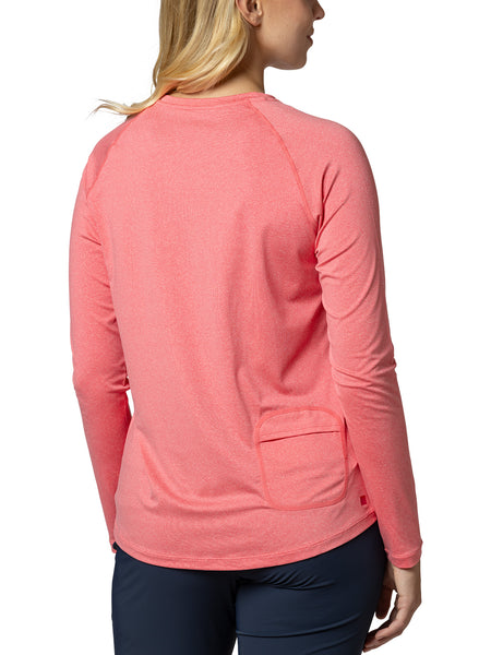 Terry Tech Tee Flow Long Sleeve in color || Calypso Coral Impossible Triangle