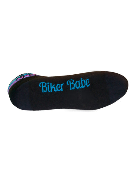 SockGuy Flat Knit 1 Cycling Socks in color || Biker Babe
