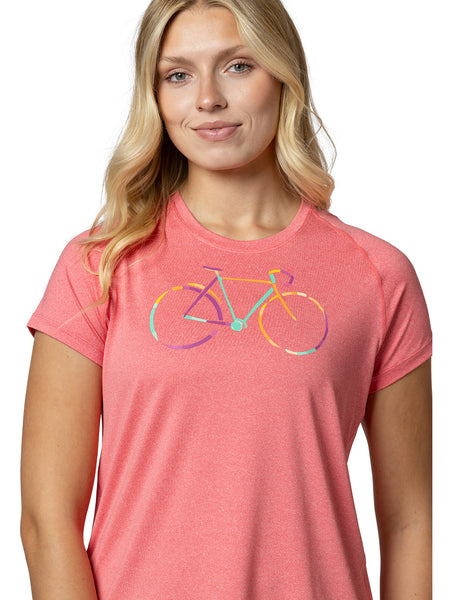 Terry Tech Tee Flow Short Sleeve in color || Calypso Coral Chromacycle