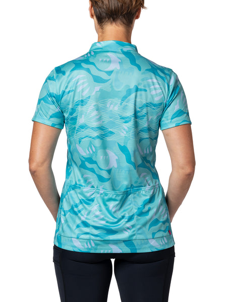 Terry Actif Bike Jersey Plus in color || Sea Nymph