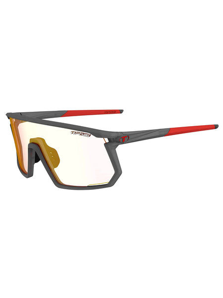 Tifosi Moab Cycling Sunglasses in color || Satin Vapor Frame|Clarion Red Fototech