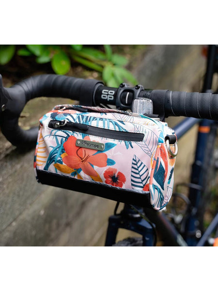 Po Campo Kinga Handlebar Bike Bag in color || Flora