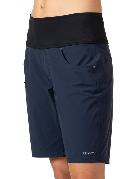 Terry Vista Unpadded Bike Short in color || Black Iris
