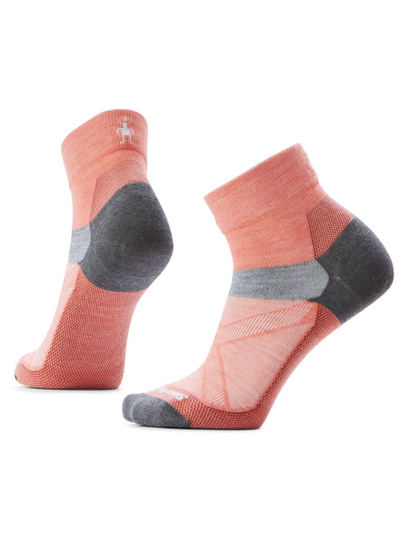Smartwool Zero Cushion Bike Ankle Socks in color || Wild Salmon