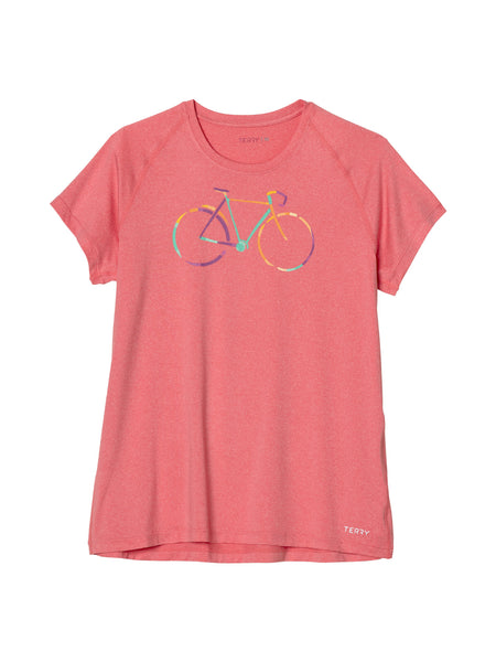 Terry Tech Tee Flow Short Sleeve in color || Calypso Coral Chromacycle