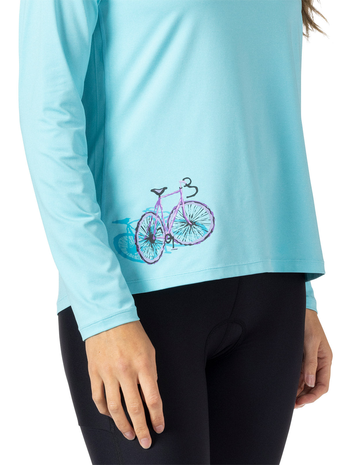 Terry Tech Tee Flow Long Sleeve in Atoll | Shadow Colorway