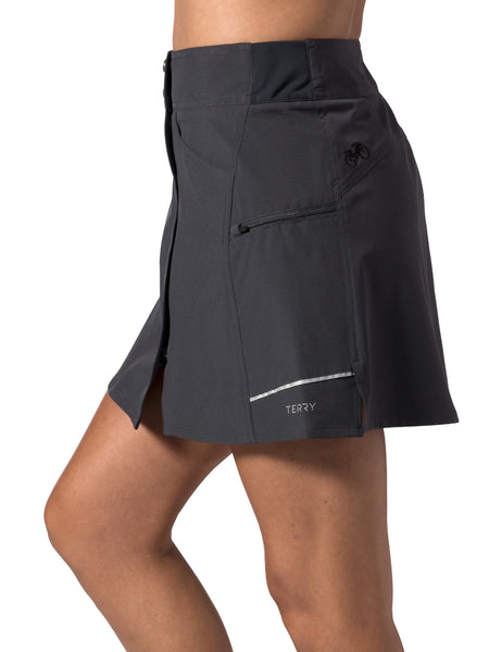 Terry Metro Bike Skort in color || Ebony