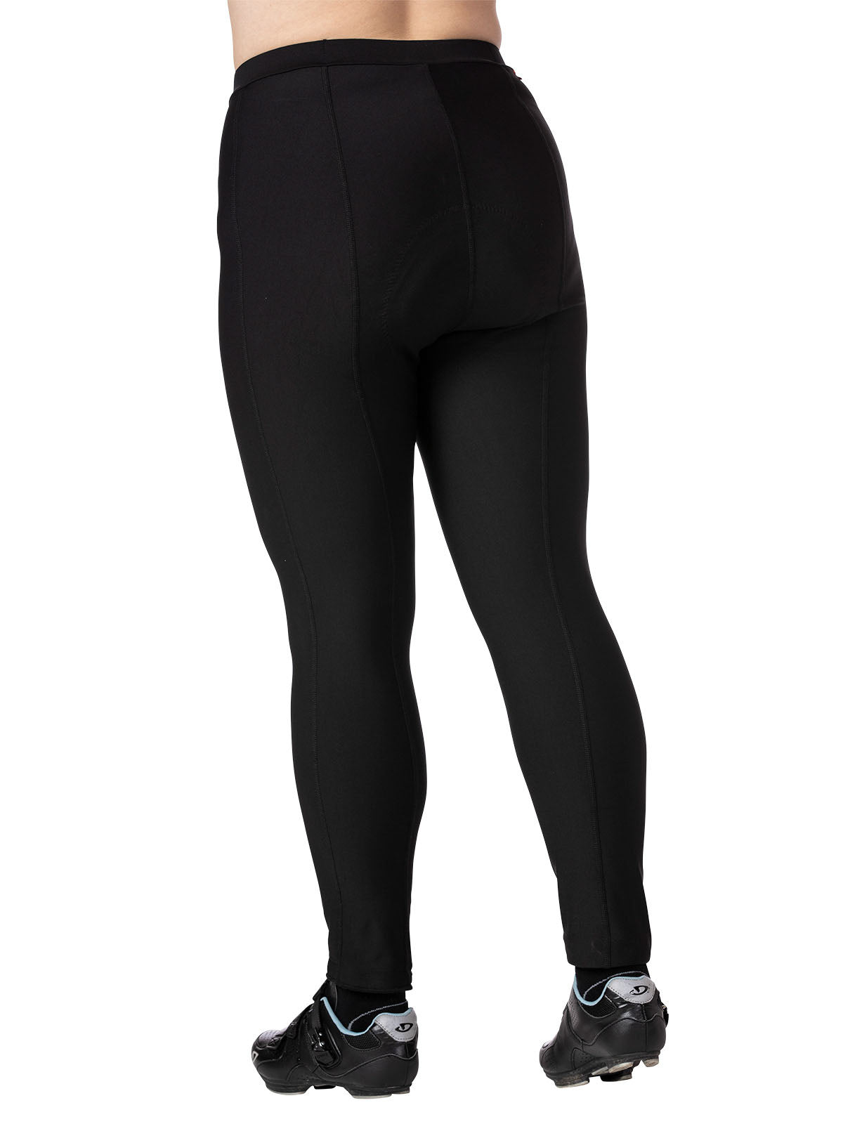 Terry Coolweather Bike Tight Plus Size in Black Colorway