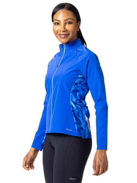 Terry Hybrid Bike Jacket in color || Sapphire | Chroma