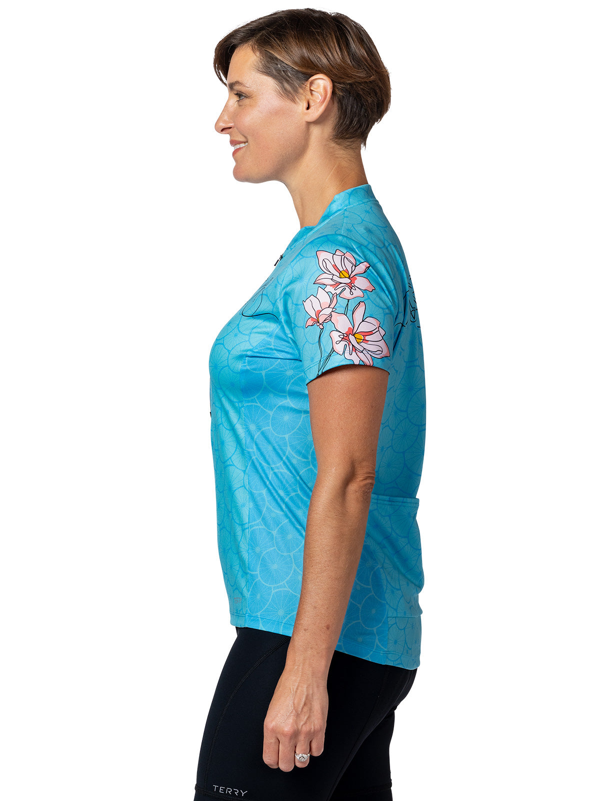 Terry Breakaway Mesh Short Sleeve Bike Jersey Plus in color || Love Letter