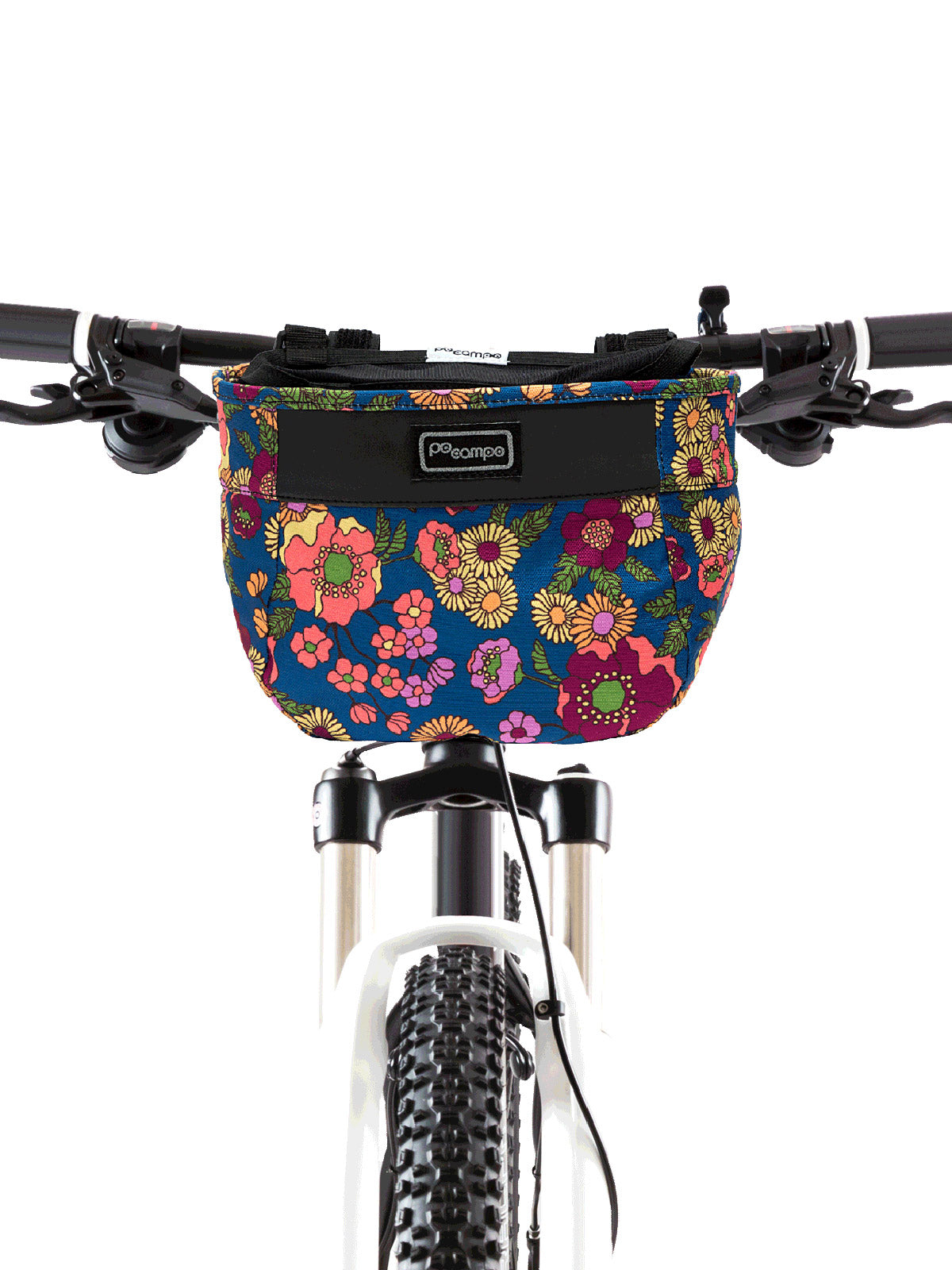 Po Campo Crescent Bike Handlebar Bag in Meadow Colorway