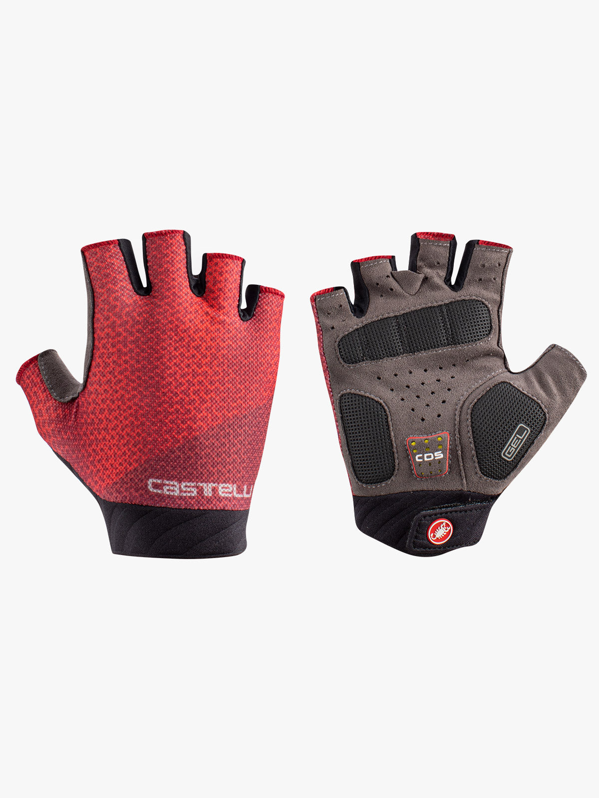 Castelli Roubaix Gel Bike Gloves in Hibiscus Colorway