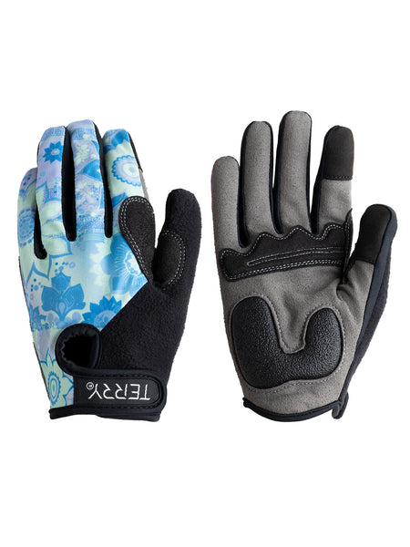 Terry Full Finger Bike T-Gloves in color || Boho Block