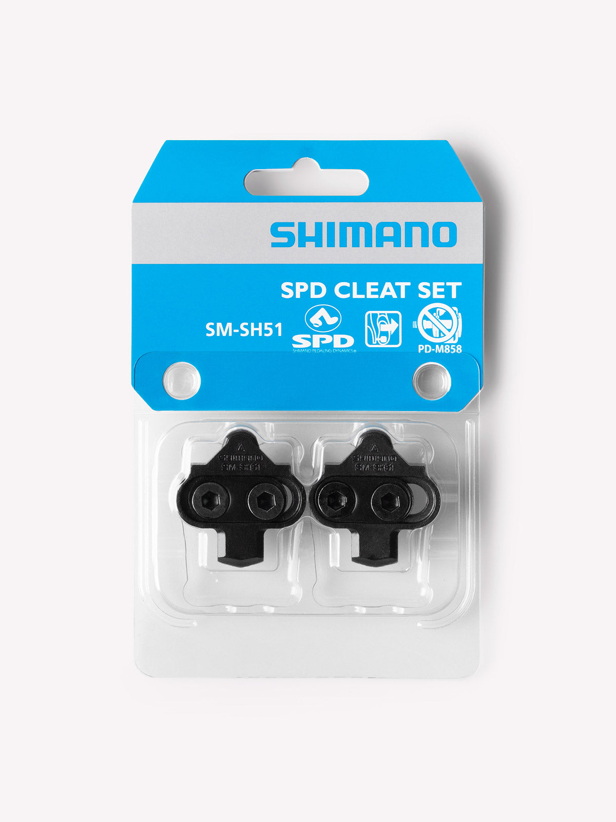 SHIMANO SPD Cycling Cleat Set in Silver Colorway