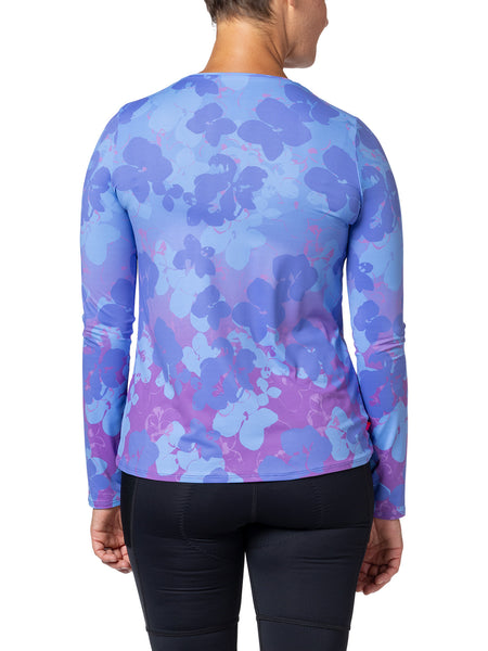 Terry Soleil Free Flow Long Sleeve Multi Sport Top in color || Lavender Shimmer