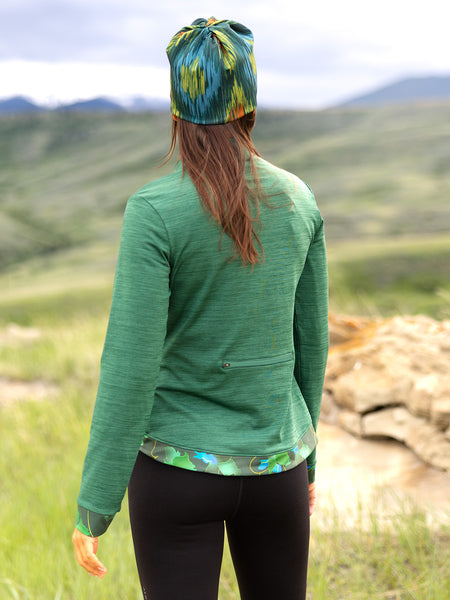Terry Tulip Bike Jersey in color || Heather Forest