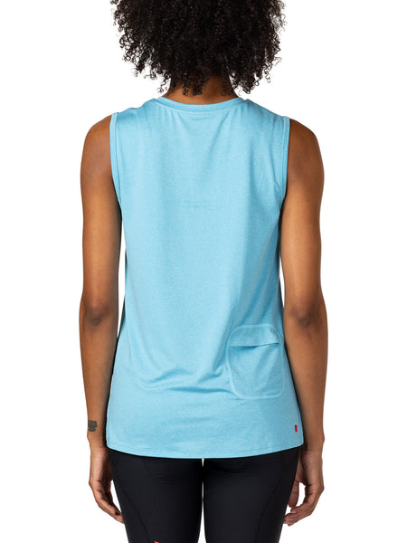 Terry Tech Tee Tank in color || Horizon Blue Hummingbird