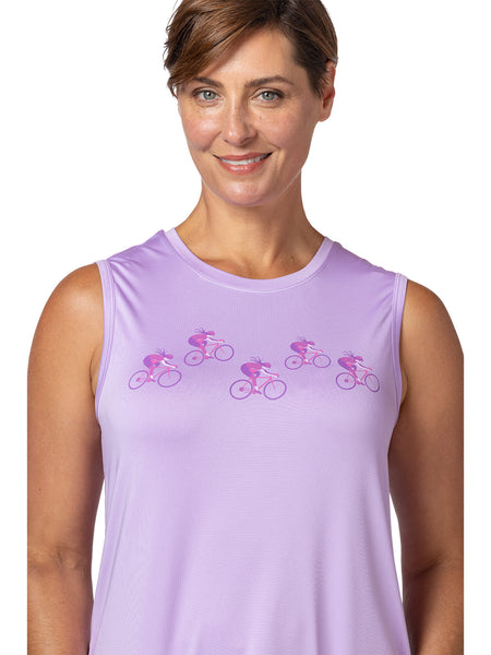 Terry Tech Tee Tank in color || Lavendula T-Girl Trip