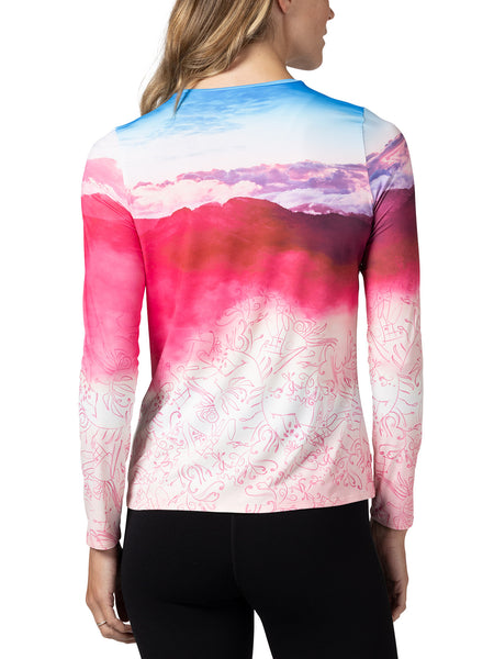Terry Soleil Free Flow Long Sleeve Top in color || Inscription
